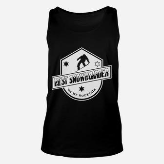 Beste Snowboarder Herren Unisex TankTop mit Bergmotiv, Sportdesign - Seseable