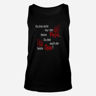 Bester Papa und Opa Unisex TankTop mit Rosenmotiv, Personalisiertes Tee für Großväter - Seseable