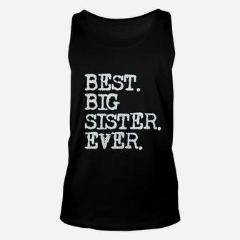 Big Girls Best Big Sister Ever Fitted Unisex Tank Top - Seseable