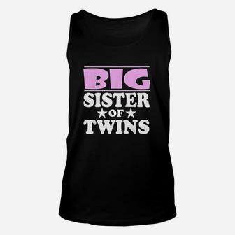 Big Sister Of Twins Announcement Gift Unisex Tank Top - Seseable