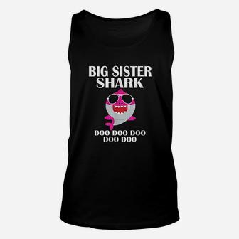 Big Sister Shark Doo Doo Unisex Tank Top - Seseable