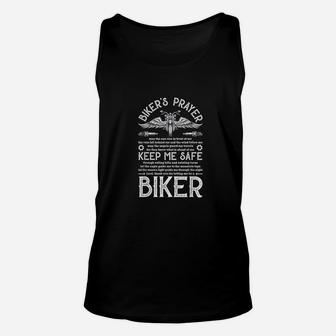 Bikers Prayer Vintage Motorcycle Biker Biking Motorcycling Unisex Tank Top - Seseable