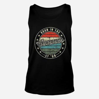 Birthday Born In The Summer Of 69 Mom Dad Vintage Unisex Tank Top - Seseable