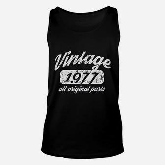 Birthday Gift Vintage 1977 All Original Parts Fitted Unisex Tank Top - Seseable