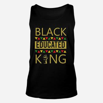 Black Educated King Black African American Unisex Tank Top - Seseable