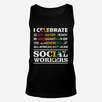 Black History Month Social Workers New Degree Retired Unisex Tank Top - Seseable