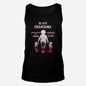 Black Month History Black Grandama Grandchildren Best Friend Family Love Gift Unisex Tank Top - Seseable