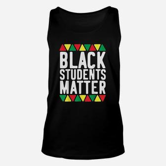 Black Students Matter Teacher African History Month Unisex Tank Top - Seseable