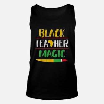 Black Teacher Magic Unisex Tank Top - Seseable