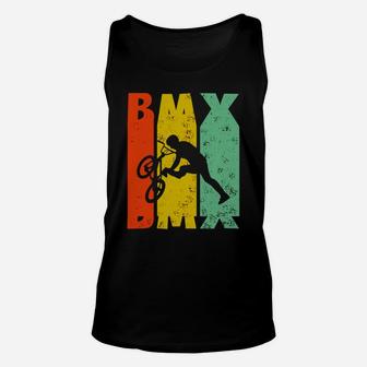 Bmx Tshirt Vintage Retro Mountainbike Cylcing Shirt Black Youth B074gb75xz 1 Unisex Tank Top - Seseable