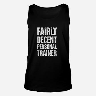 Bodybuilding Exercise And Distressed Fitness Personal Trainer Unisex Tank Top - Seseable