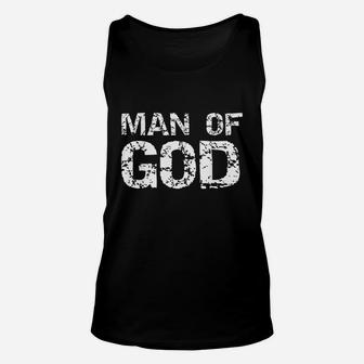 Bold Christian Quote For Men Faith Saying Gift Unisex Tank Top - Seseable