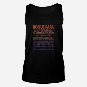 Bonus Papa Unisex TankTop mit liebevoller Botschaft, Geschenkidee - Seseable