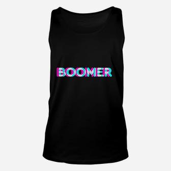 Boomer Meme Funny Anaglyph Type Baby Boomer Proud Generation Unisex Tank Top - Seseable