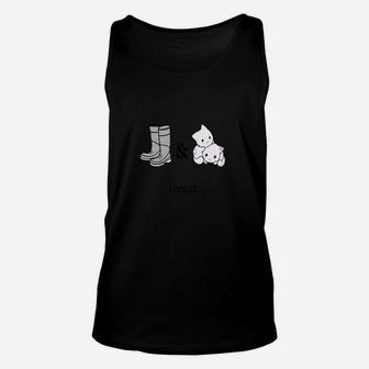 Boots And Cats Funny Beatboxing Unisex Tank Top - Seseable