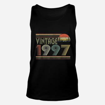 Born In 1997 Retro Vintage 24th Birthday Gifts Unisex Tank Top - Seseable