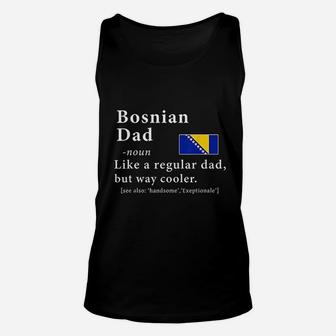 Bosnian Dad Definition Fathers Day Gift Unisex Tank Top - Seseable