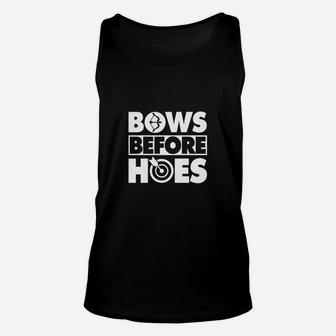 Bows Before Hoes Archery T-shirt Unisex Tank Top - Seseable
