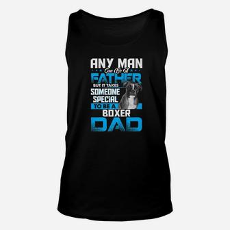 Boxer Dad Dog Lovers Fathers Day Funny Gif Unisex Tank Top - Seseable