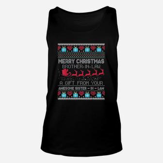 Brother In Law A Gift From Your Sister In Law Christmas Gift Unisex Tank Top - Seseable