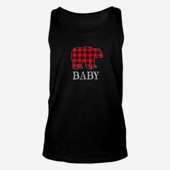 Buffalo Check Baby Bear Matching Family Outfit Toddler Unisex Tank Top - Seseable