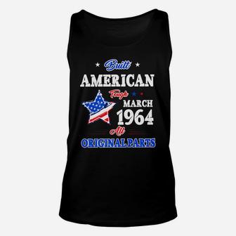 Built American Since March 1964 Vintage 58 Birthday Gi Unisex Tank Top - Seseable