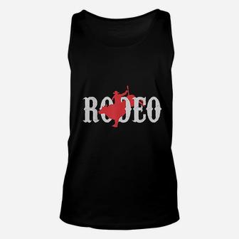 Bull Riding Rodeo Western Country Bull Rider Gift Unisex Tank Top - Seseable