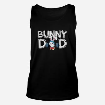 Bunny Dad Hare Daddy Fathers Day Bunny Unisex Tank Top - Seseable