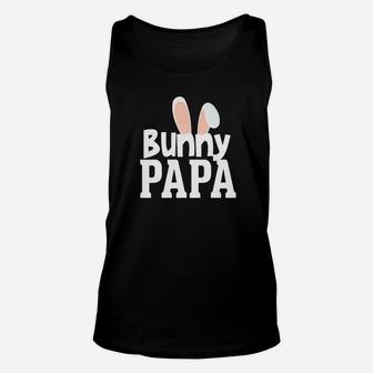 Bunny Papa Easter Rabbit Holiday Ears Parent Dad Granddad Premium Unisex Tank Top - Seseable