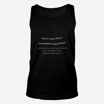Burr Shot First Hamilton Shot Unisex Tank Top - Seseable