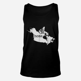 Canada Home Canadian Map Flag Home Country Pride Unisex Tank Top - Seseable