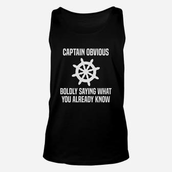 Captain Obvious Boldly Saying What You Already Know Unisex Tank Top - Seseable
