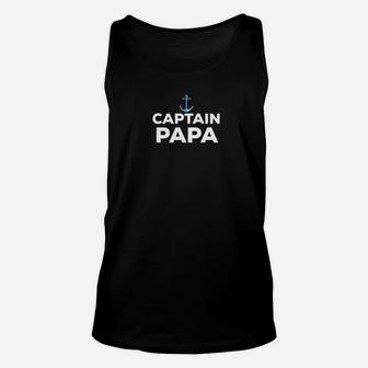 Captain Papa Fathers Day Summer Boat Gift Unisex Tank Top - Seseable