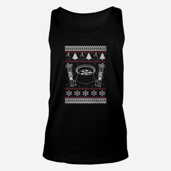 Car Parts Ugly Christmas Sweater Style T Shirt Xmas Jdm Unisex Tank Top - Seseable
