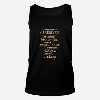 Caregiver Big Cup Of Awesome Sassy Classy Crazy Cool Inked Unisex Tank Top - Seseable