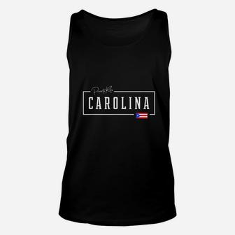 Carolina City State Puerto Rico Boricua Rican Country Flag Unisex Tank Top | Seseable FR