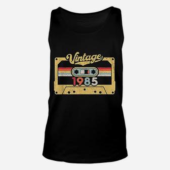 Cassette Vintage 1985 37 Years Old Gift 37th Birthday Unisex Tank Top - Seseable