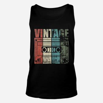 Cassette Vintage Music Unisex Tank Top | Seseable UK