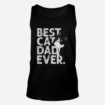 Cat Daddy Father Gift Best Cat Dad Ever Unisex Tank Top - Seseable