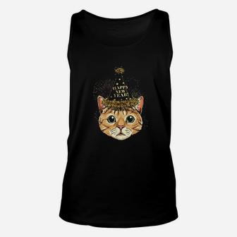 Cat Happy New Year 2022 New Years Eve Party Unisex Tank Top | Seseable CA