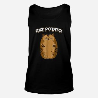 Cat Potato Funny Cute Fat Potato Feline Animal Unisex Tank Top - Seseable