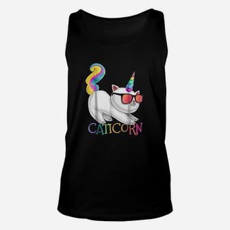 Caticorn Rainbow Unicorn Cat Girls Unicorn Cat Gift Unisex Tank Top - Seseable
