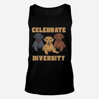 Celebrate Diversity Labrador Retriever Gifts Lab Dog Lover Unisex Tank Top - Seseable
