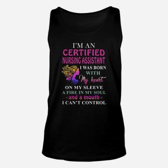 Certified Nursing Assistant Cant Control Unisex Tank Top - Seseable