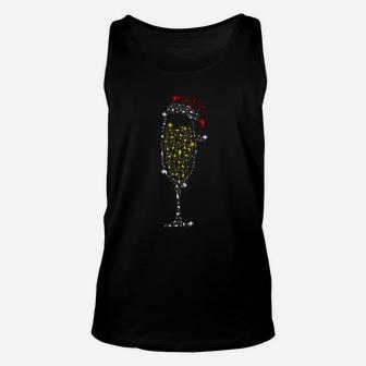 Champagne Wine Christmas Unisex Tank Top - Seseable