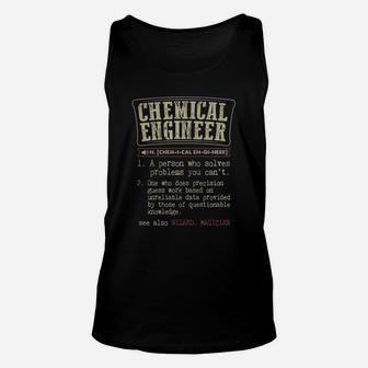 Chemical Engineer Funny Dictionary Term Unisex Tank Top - Seseable
