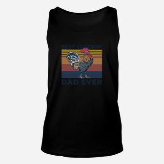 Chicken Best Clucking Dad Ever Vintage Unisex Tank Top - Seseable