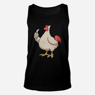 Chicken Costume T-shirt For Halloween Rooster Animal Cosplay Unisex Tank Top - Seseable