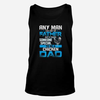 Chicken Dad Animal Lovers Fathers Day Gif Unisex Tank Top - Seseable
