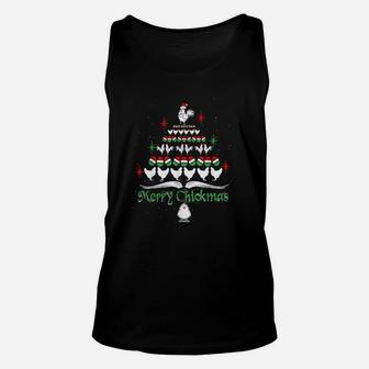 Chicken Egg Christmas Tree Ugly Sweater Chicken Gift T Shirt Unisex Tank Top - Seseable
